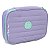 Estojo Box Puffer 100 Pen POLIBRAS Nylon Lilás Pastel - Imagem 1