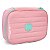 Estojo Box Puffer 100 Pen POLIBRAS Nylon Rosa Pastel - Imagem 1