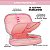 Estojo Box Puffer 100 Pen POLIBRAS Nylon Rosa Pastel - Imagem 2