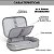 Estojo Box Puffer 100 Pen POLIBRAS Nylon Prateado - Imagem 3