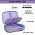 Estojo Box Puffer 100 Pen POLIBRAS Nylon Lilás Holográfico - Imagem 3