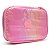 Estojo Box Puffer 100 Pen POLIBRAS Nylon Rosa Holográfico - Imagem 1