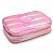 Estojo Box Puffer 100 Pen POLIBRAS Nylon Rosa Holográfico - Imagem 2