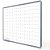 Quadro Branco Quadriculado Alum Free 90x60cm Stalo - Imagem 2