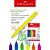 Caneta Fine Pen Colors Neon 6 Cores Faber-castell - Imagem 2