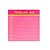 Bloco Adesivo 76x76mm Pink Vibes Lista Leoarte - Imagem 2