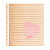 Bloco Adesivo 72x72mm Coração Pink Vibes Leo - Imagem 2