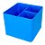 Porta Objetos 3 Divisórias Full Color Azul Dello - Imagem 1