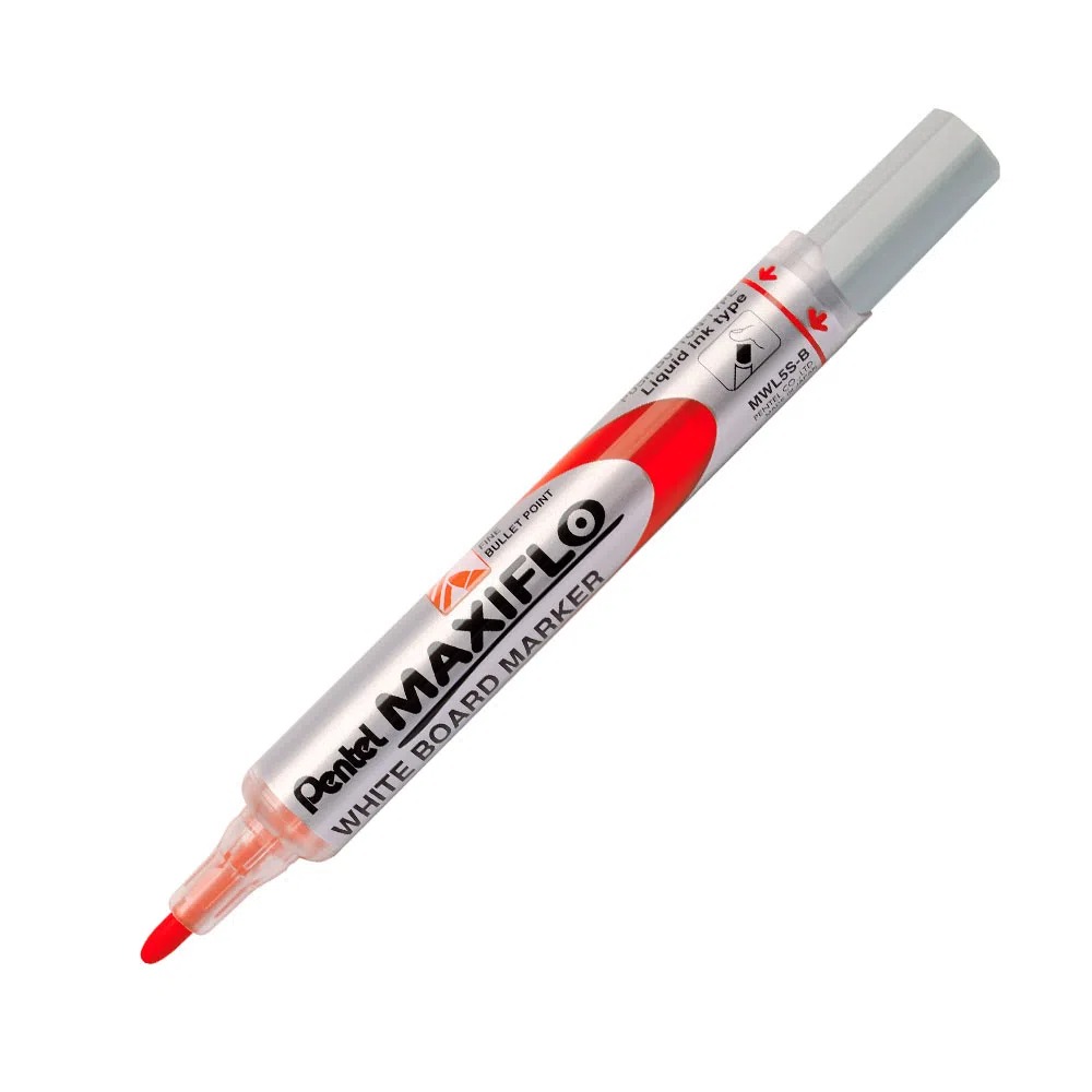 Marcador Quadro Branco Maxiflo 4mm Vermelho Pentel - Imagem 1