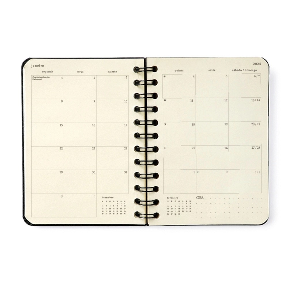 Agenda Planner 2024 Block Sport Pastel Cicero - Imagem 4