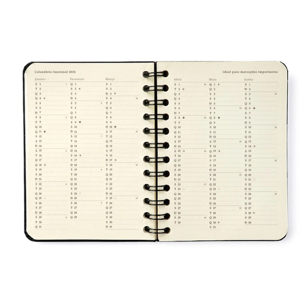 Agenda Planner 2024 Block Sport Pastel Cicero - Imagem 6