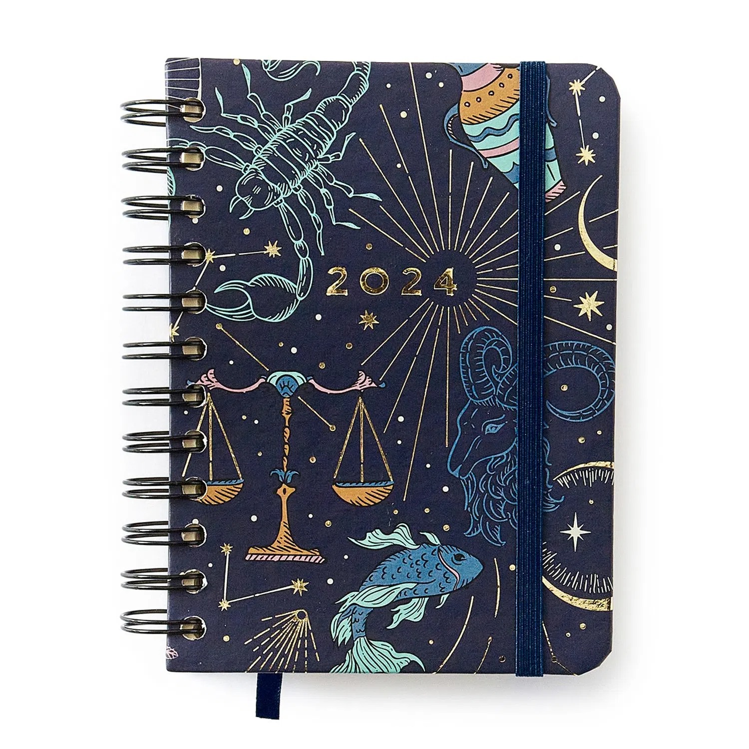 Agenda Planner 2024 Cartas Do Zodiáco Azul Cicero - Imagem 1