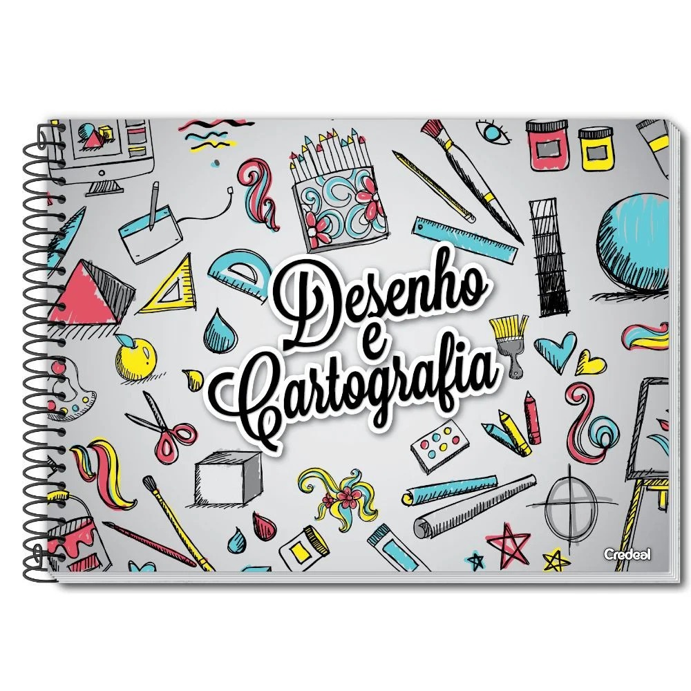 Caderno De Desenho 48 Folhas Credeal Sortido - Imagem 2