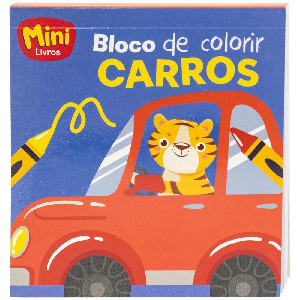 Bloco De Colorir Mini Carros Todolivro - Imagem 1
