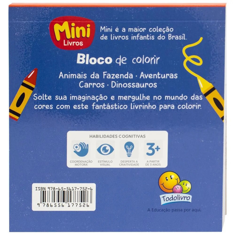Bloco De Colorir Mini Carros Todolivro - Imagem 5