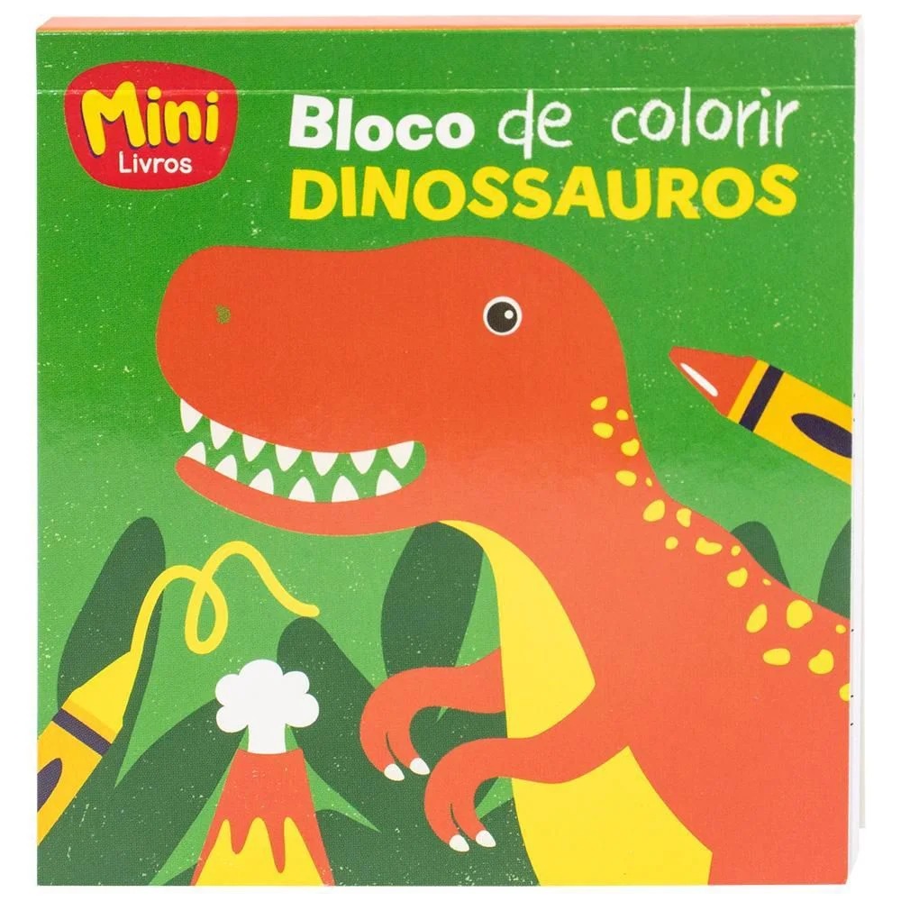 Bloco De Colorir Mini Dinossauros Todolivro - Imagem 1