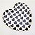 Mini Prato Decor Em Ceramica Black Hearts Mart - Imagem 1