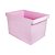 Caixa Multiuso Larga Rosa Pastel Dello - Imagem 1