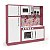 Cozinha Infantil com Refrigerador Diana em MDF - Imagem 3