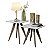 Conjunto Mesa Classic Lateral Quadrado  Pés de Eucalipto Maciço - Imagem 1