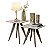 Conjunto Mesa Classic Lateral Quadrado  Pés de Eucalipto Maciço - Imagem 2