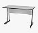 Mesa Reta Polar 1,20 x 0,60 com 2 gavetas - Imagem 1