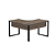 Mesa em L Pé Industrial 1,55x1,55 - Imagem 4