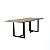 Mesa Reunião Pé Industrial Retangular 2,60x1,20cm - Imagem 2