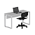 Mesa Reta Pé Industrial Diretoria 1,50x0,60 - Imagem 2
