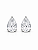 Brinco Gota Zircônia 1.2 cm Rhodium Branco - Imagem 1