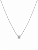 Colar Ponto De Luz Quadrado Rhodium Branco - Imagem 1