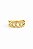 Anel Elo Cartier Dourado Com Zircônias - Imagem 1