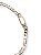 Pulseira Elos Com Fecho Gaveta Folheado Rhodium Branco - Imagem 2