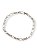 Pulseira Elos Com Fecho Gaveta Folheado Rhodium Branco - Imagem 1
