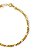 Pulseira Elos 3 e 1 Folheado Ouro18k - Imagem 2