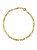 Pulseira Elos 3 e 1 Folheado Ouro18k - Imagem 1