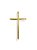 Pingente Cruz Grande Folheado Ouro18k - Imagem 1