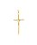 Pingente Cruz Com Manto Folheado Ouro18k - Imagem 1