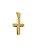 Pingente Cruz Lisa Folheado Ouro18k - Imagem 1