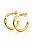 Argola Tubo Milano 3cm Ouro 18k - Imagem 1