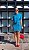 Camisa Cropped Azul Viscolinho - Imagem 3