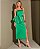 VESTIDO MIDI VERDE COM CINTO LAÇO - Imagem 1