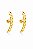 Brinco Ear hook Corrente Ouro 18k - Imagem 1