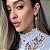 Brinco Argola Clique Ametista Natural com Piercing Fake - Imagem 2