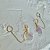 Brinco Argola Clique Ametista Natural com Piercing Fake - Imagem 1