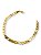 Pulseira Masculina Grumet 6mm Elo 3 Por 1 Folheado A Ouro 18k - Imagem 1