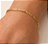 Pulseira Masculina Grumet 4mm Elo 3 Por 1 Folheado A Ouro 18k - Imagem 1
