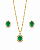 Conjunto Oval Esmeralda - Imagem 1