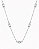Colar Zircônias Navete Rhodium Branco - Imagem 1