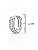 Brinco Argola Pequeno Cravejado Zircônia Rhodium Branco - Imagem 3